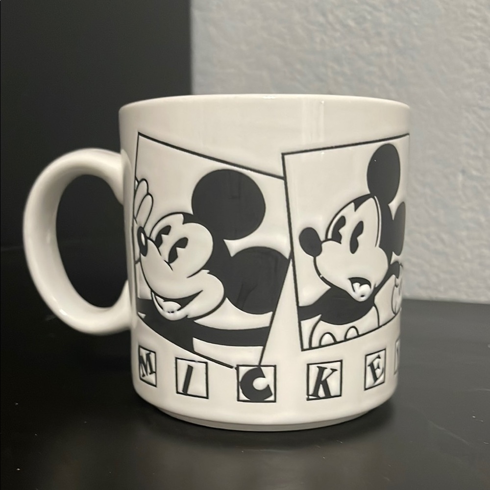 Vintage Disney Mickey Mouse Black and White Film Strip Mug